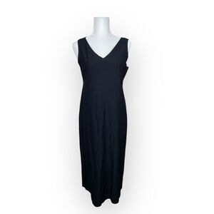 Eileen Fisher Black Midi Dress Size Medium